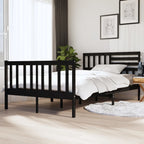 3101174  Bed Frame Without Mattress Solid Wood (810103+814165)
