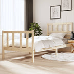 3101174  Bed Frame Without Mattress Solid Wood (810103+814165)