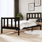 3101174  Bed Frame Without Mattress Solid Wood (810103+814165)