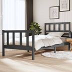 3101174  Bed Frame Without Mattress Solid Wood (810103+814165)