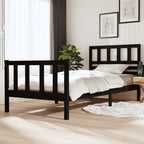 3101174  Bed Frame Without Mattress Solid Wood (810103+814165)