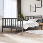 3101174  Bed Frame Without Mattress Solid Wood (810103+814165)