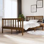 3101174  Bed Frame Without Mattress Solid Wood (810103+814165)