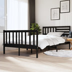 3101174  Bed Frame Without Mattress Solid Wood (810103+814165)