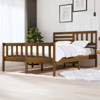 3101174  Bed Frame Without Mattress Solid Wood (810103+814165)