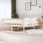 3101174  Bed Frame Without Mattress Solid Wood (810103+814165)