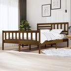 3101174  Bed Frame Without Mattress Solid Wood (810103+814165)