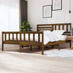 3101174  Bed Frame Without Mattress Solid Wood (810103+814165)