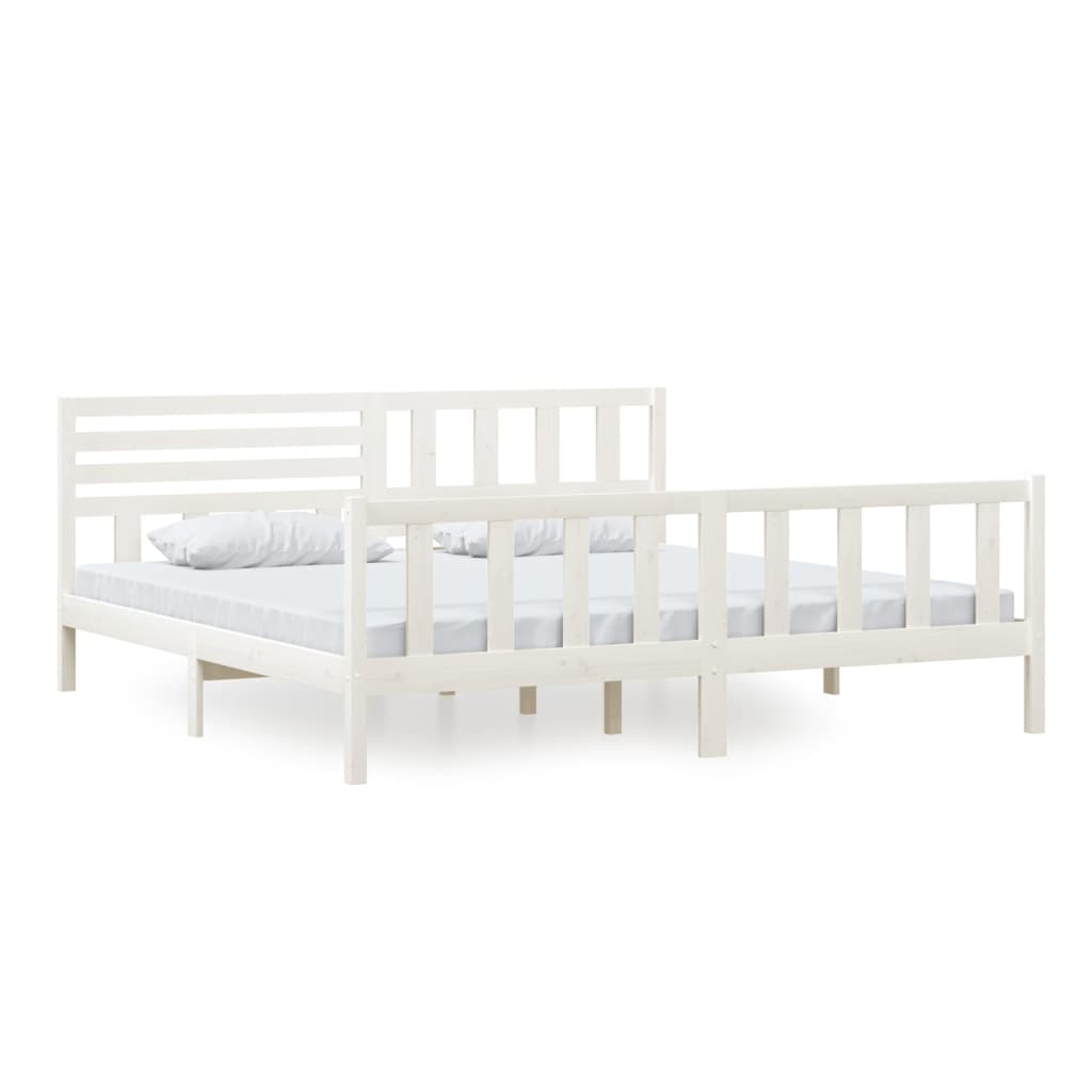 3101174  Bed Frame Without Mattress Solid Wood (810103+814165)