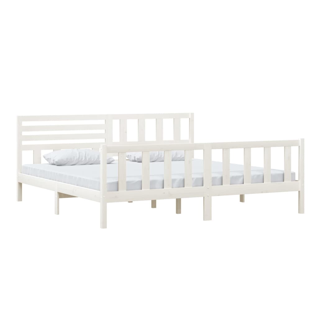 3101174  Bed Frame Without Mattress Solid Wood (810103+814165)