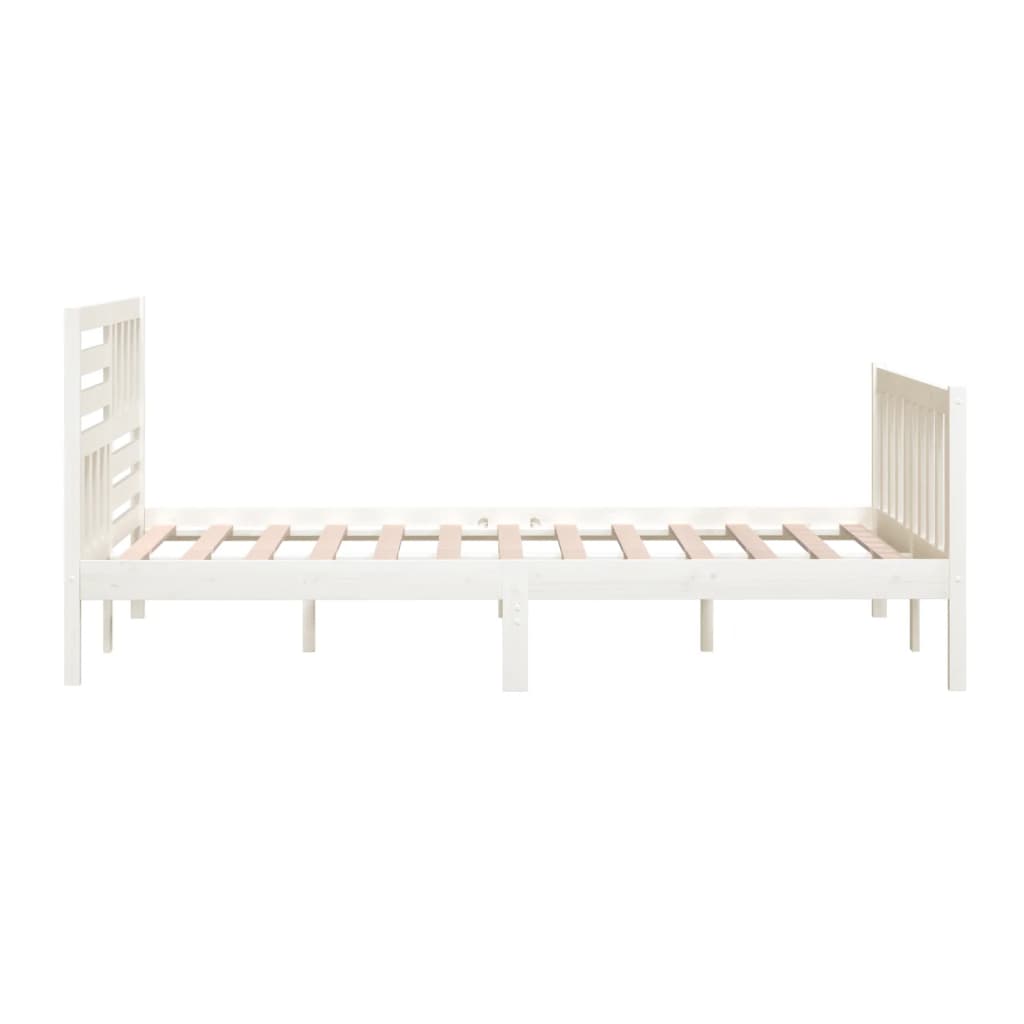 3101174  Bed Frame Without Mattress Solid Wood (810103+814165)