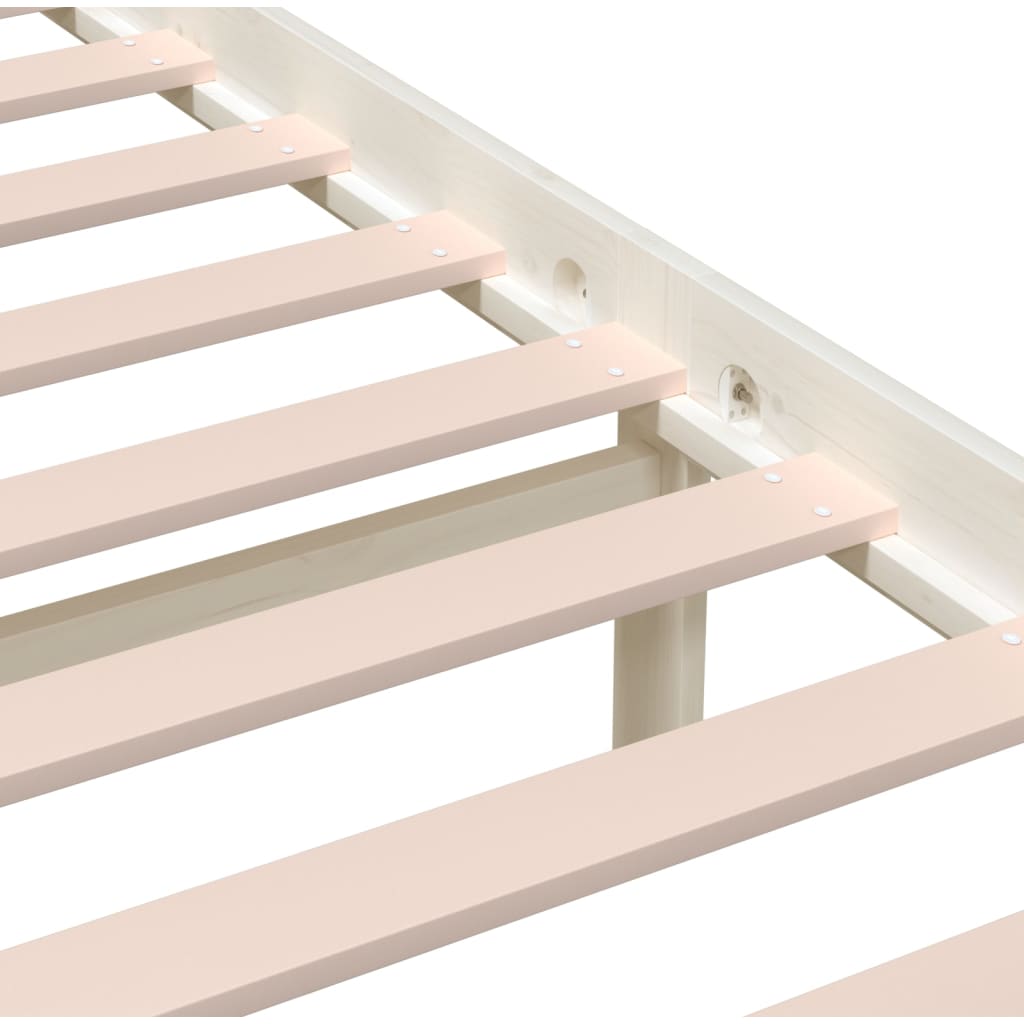 3101174  Bed Frame Without Mattress Solid Wood (810103+814165)