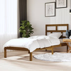 3101242  Bed Frame Without Mattress Solid Wood Pine (810041+814218)