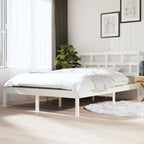 3101242  Bed Frame Without Mattress Solid Wood Pine (810041+814218)