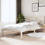 3101242  Bed Frame Without Mattress Solid Wood Pine (810041+814218)
