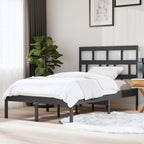 3101242  Bed Frame Without Mattress Solid Wood Pine (810041+814218)