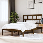3101242  Bed Frame Without Mattress Solid Wood Pine (810041+814218)