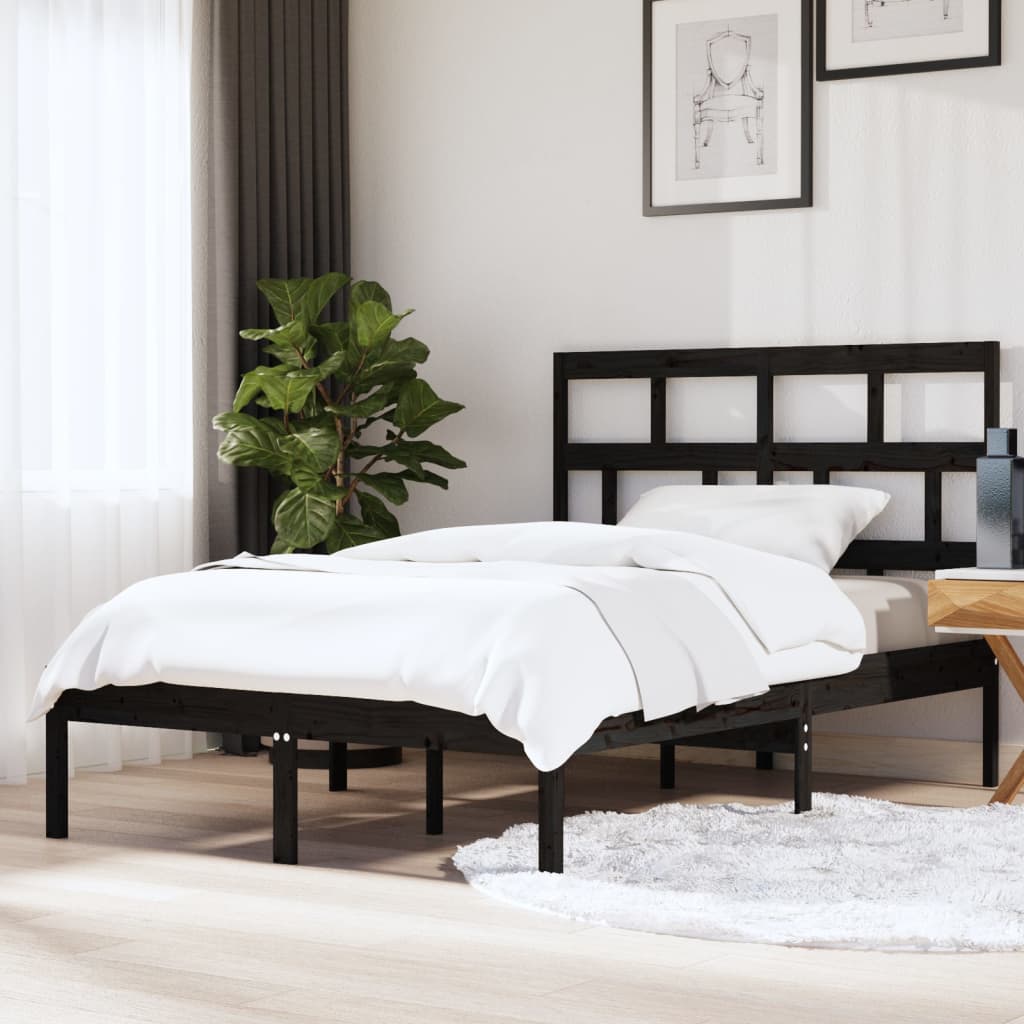 3101242  Bed Frame Without Mattress Solid Wood Pine (810041+814218)