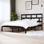 3101242  Bed Frame Without Mattress Solid Wood Pine (810041+814218)