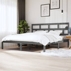 3101242  Bed Frame Without Mattress Solid Wood Pine (810041+814218)