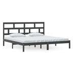 3101242  Bed Frame Without Mattress Solid Wood Pine (810041+814218)