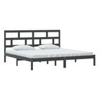 3101242  Bed Frame Without Mattress Solid Wood Pine (810041+814218)