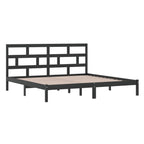 3101242  Bed Frame Without Mattress Solid Wood Pine (810041+814218)