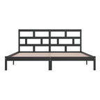 3101242  Bed Frame Without Mattress Solid Wood Pine (810041+814218)