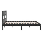 3101242  Bed Frame Without Mattress Solid Wood Pine (810041+814218)