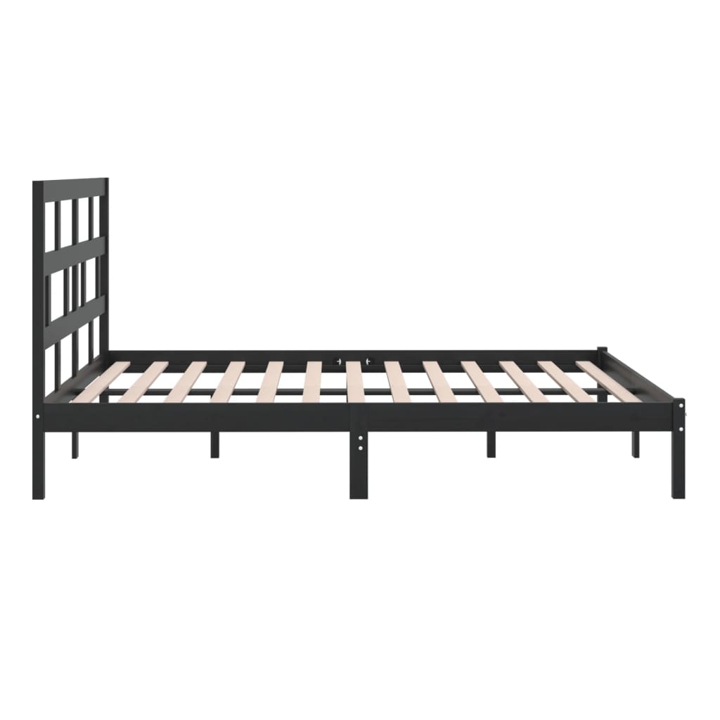 3101242  Bed Frame Without Mattress Solid Wood Pine (810041+814218)