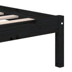 3101242  Bed Frame Without Mattress Solid Wood Pine (810041+814218)