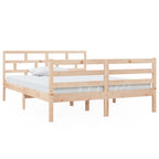 3101263 vidaXL Bed Frame without Mattress Solid Wood 140x190 cm (810410+814194)