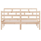 3101263 vidaXL Bed Frame without Mattress Solid Wood 140x190 cm (810410+814194)