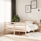 3101263 vidaXL Bed Frame without Mattress Solid Wood 140x190 cm (810410+814194)