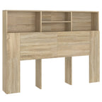 Headboard Cabinet Sonoma Oak 140x19x103.5 cm