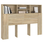Headboard Cabinet Sonoma Oak 140x19x103.5 cm