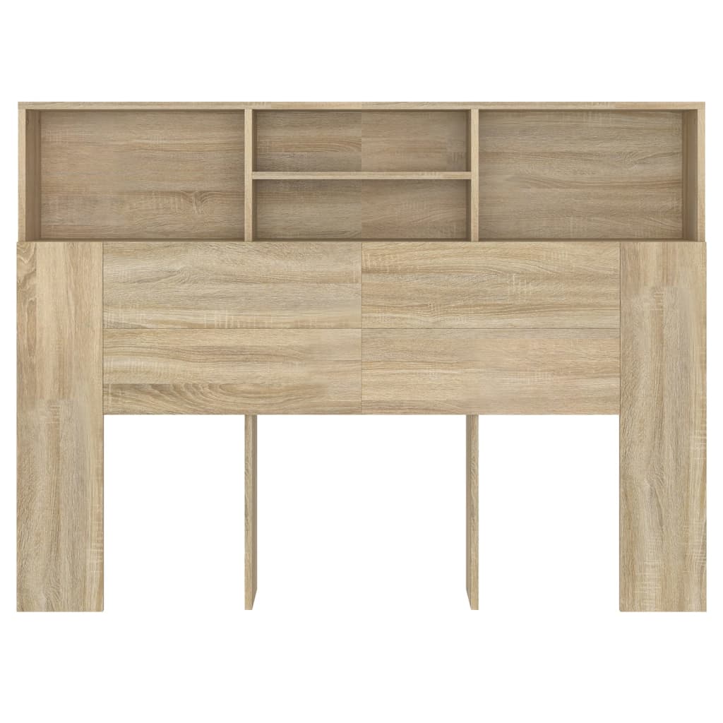 Headboard Cabinet Sonoma Oak 140x19x103.5 cm