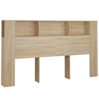 Headboard Cabinet Sonoma Oak 180x18.5x104.5 cm