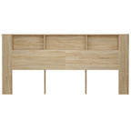 Headboard Cabinet Sonoma Oak 220x18.5x104.5 cm