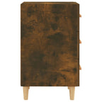 Bedside Cabinet Smoked Oak 40x40x66 cm Engineered Wood