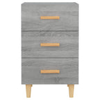 Bedside Cabinet Grey Sonoma 40x40x66 cm Engineered Wood