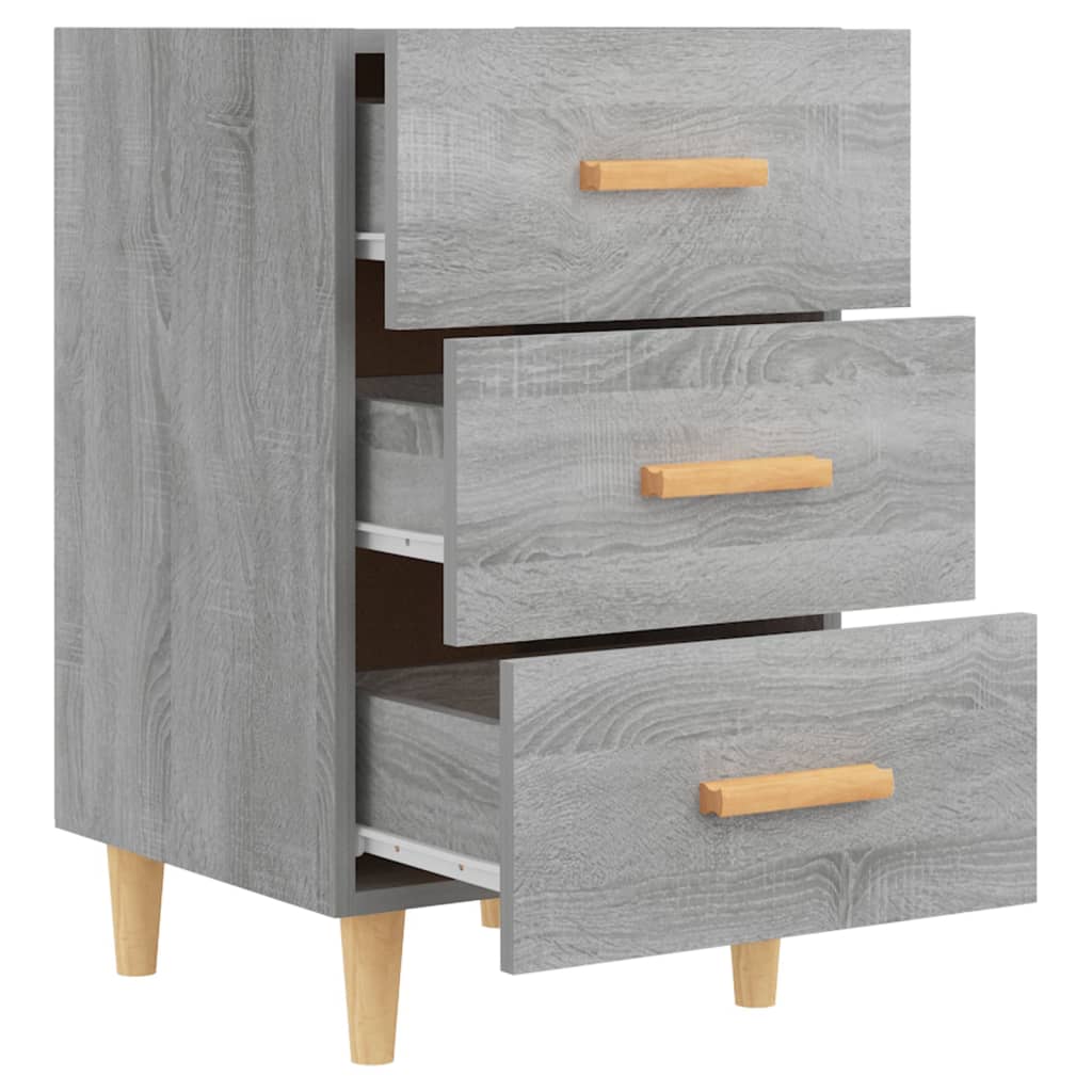 Bedside Cabinet Grey Sonoma 40x40x66 cm Engineered Wood