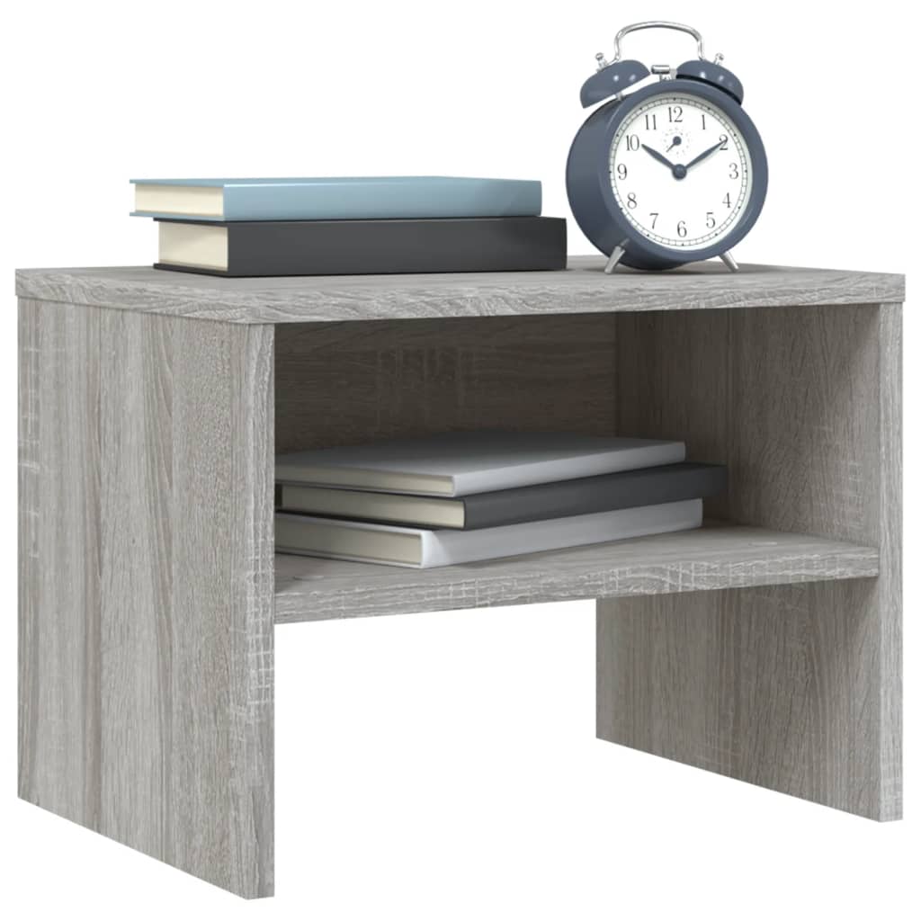 Bedside Cabinets 2 pcs Grey Sonoma 40x30x30 cm Engineered Wood