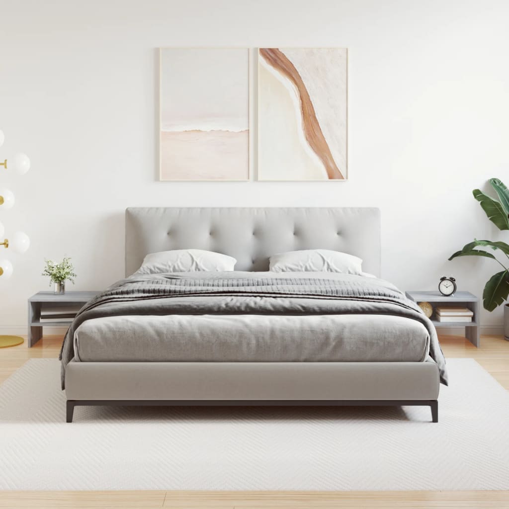 Bedside Cabinets 2 pcs Grey Sonoma 40x30x30 cm Engineered Wood