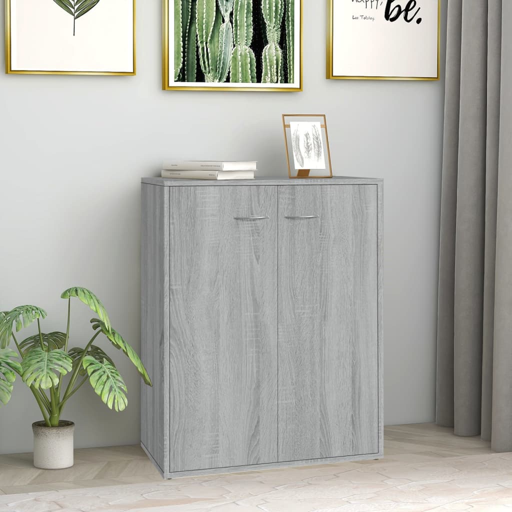 Sideboard Grey Sonoma 60x30x75 cm Engineered Wood