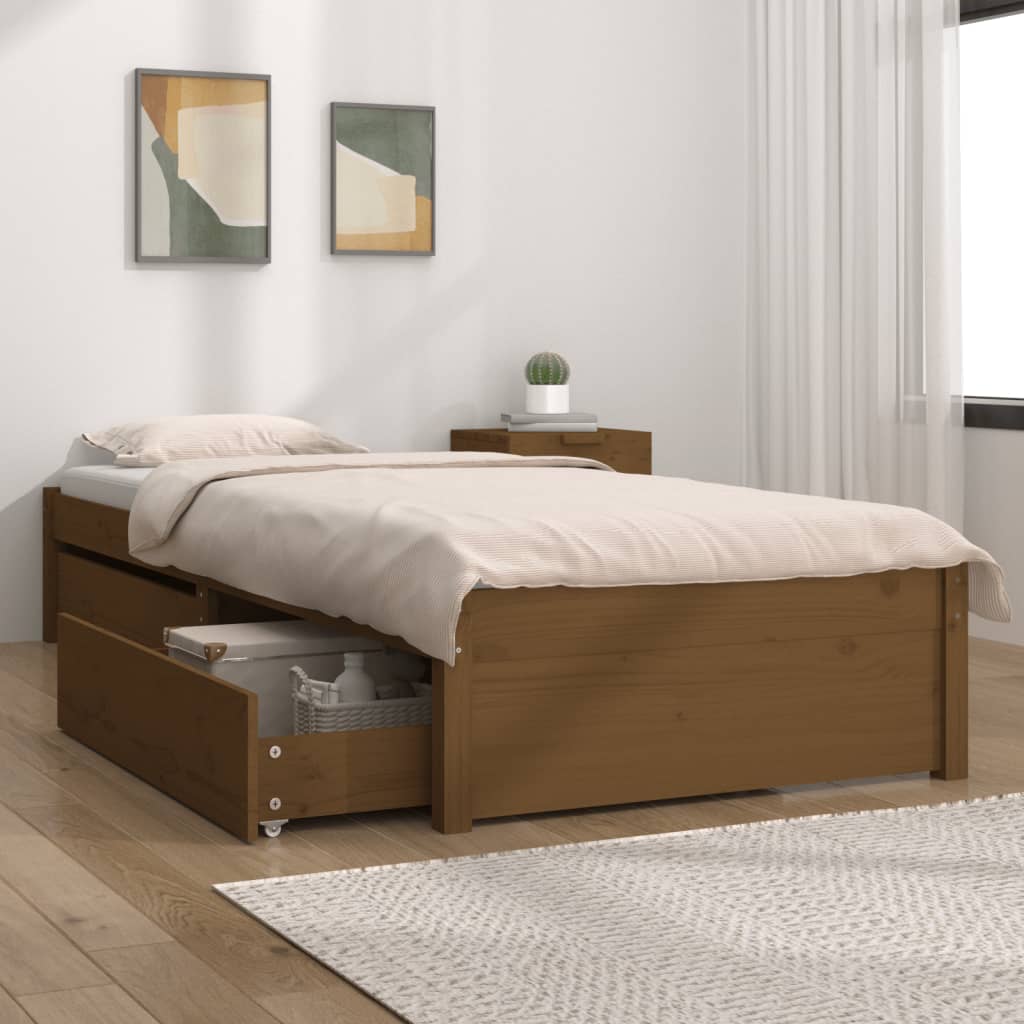 3103467  Bed Frame Without Mattress With Drawers (814938+814988)