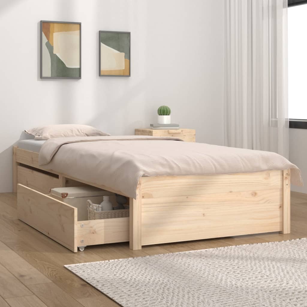 3103467  Bed Frame Without Mattress With Drawers (814938+814988)