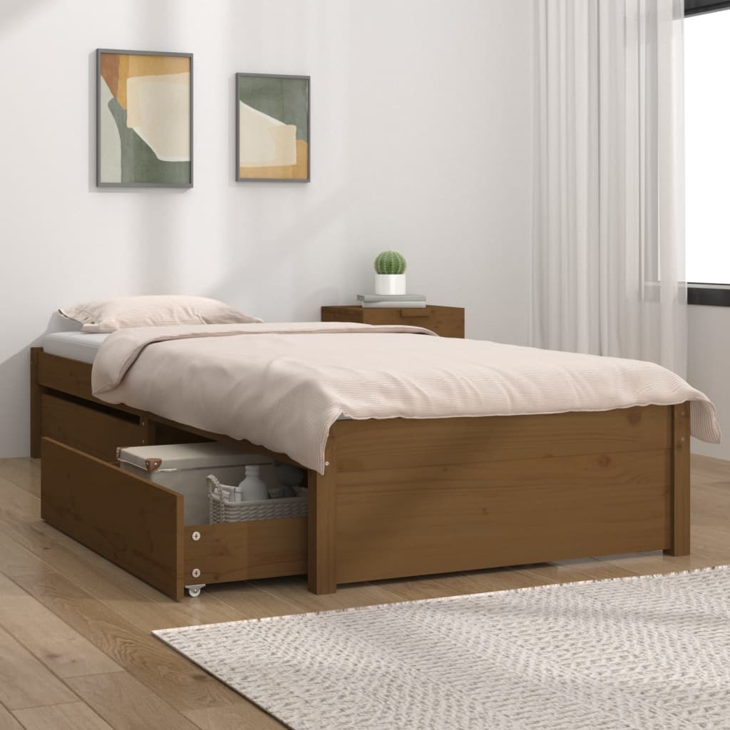 3103467  Bed Frame Without Mattress With Drawers (814938+814988)