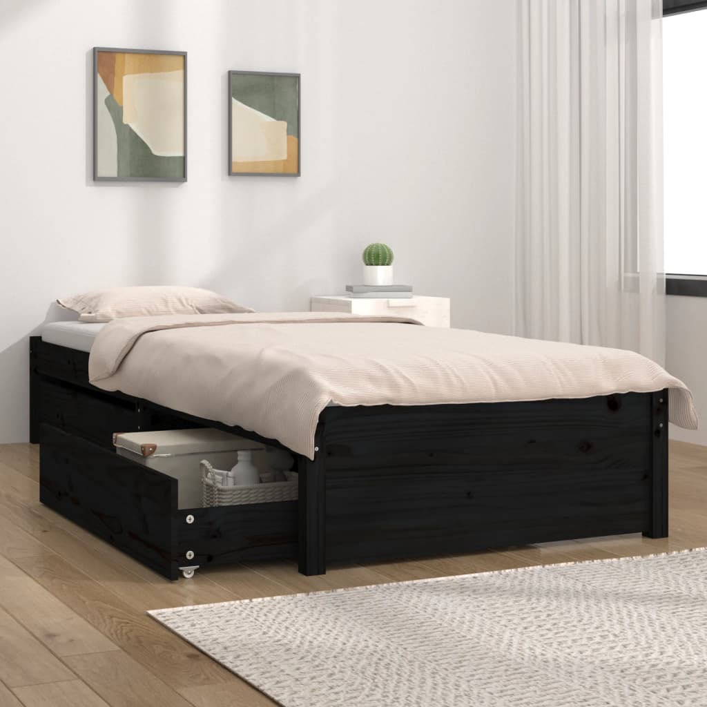 3103467  Bed Frame Without Mattress With Drawers (814938+814988)
