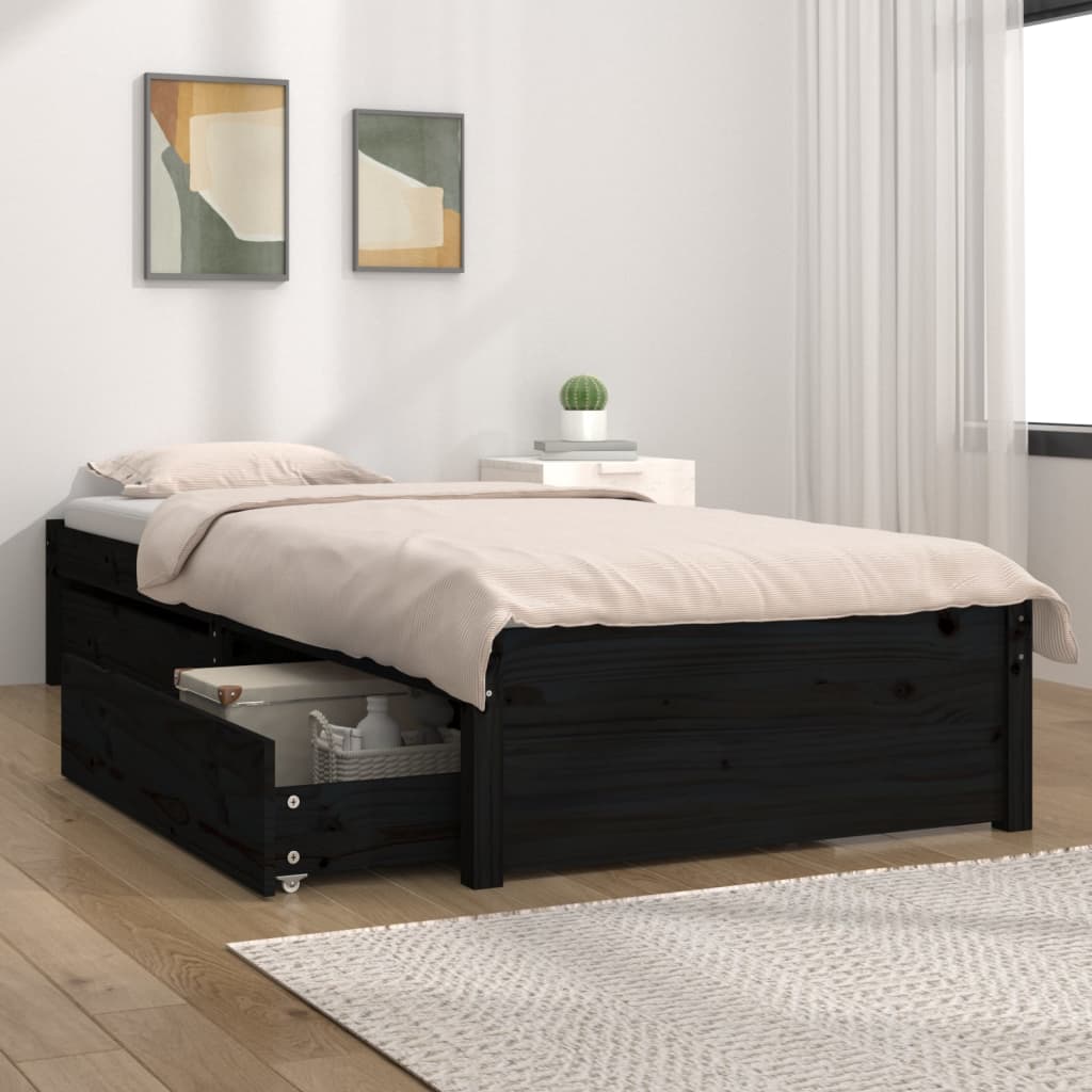3103467  Bed Frame Without Mattress With Drawers (814938+814988)